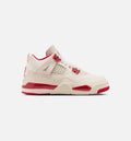 Air Jordan 4 Retro 'Valentine's Day' Preschool - Pale Ivory/Sierra Red/Tough Red