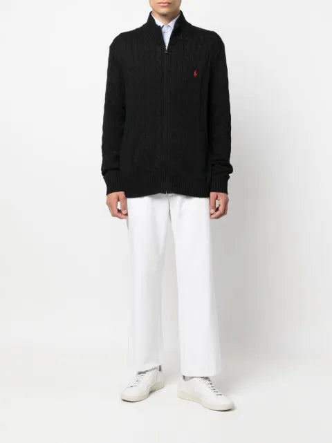 Polo Ralph Lauren cable-knit half-zip jumper