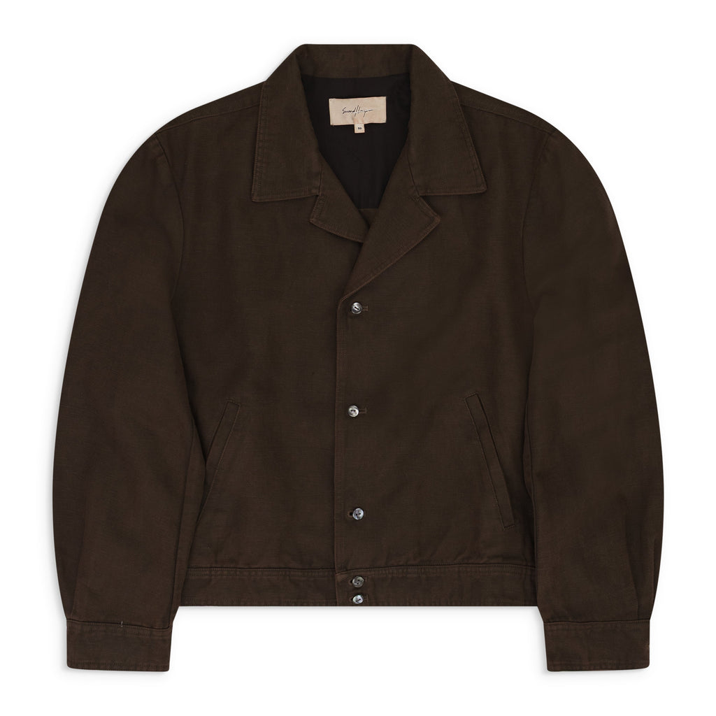 Brown Gabardine Shirt/Jacket