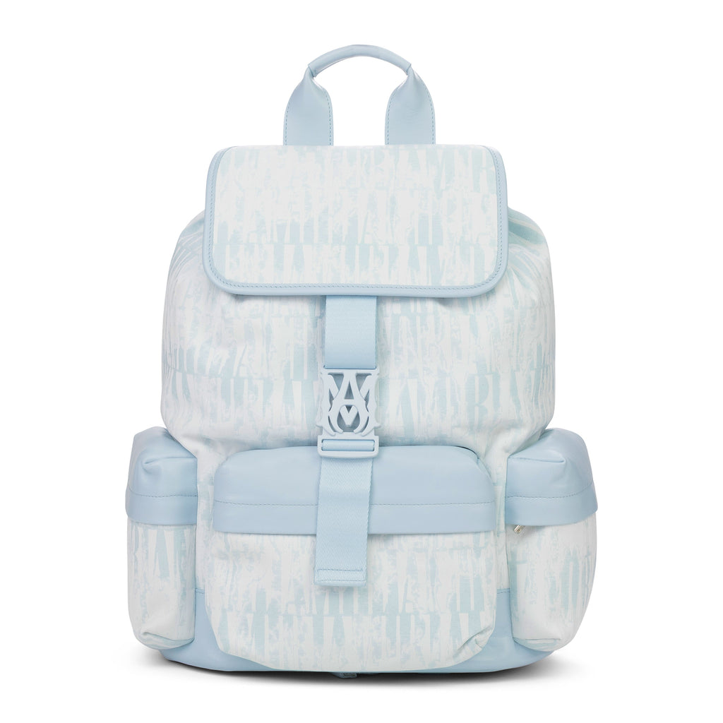 Baby Blue Jacquard Logo Tie Dye Rucksack