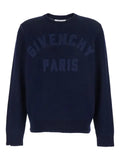Givenchy sweater in cotton knit with Givenchy Paris embroidery