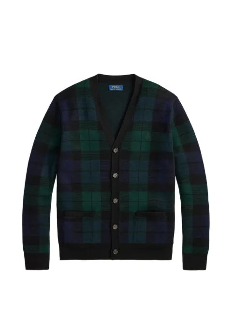 Polo Ralph Lauren Blackwatch-check V-neck cardigan