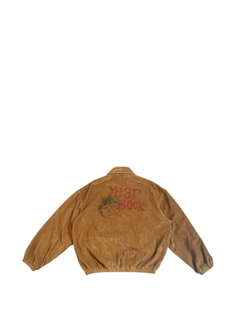 Song For The Mute School Portrait corduroy bomber jacket