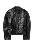 Séfr zip-up leather jacket