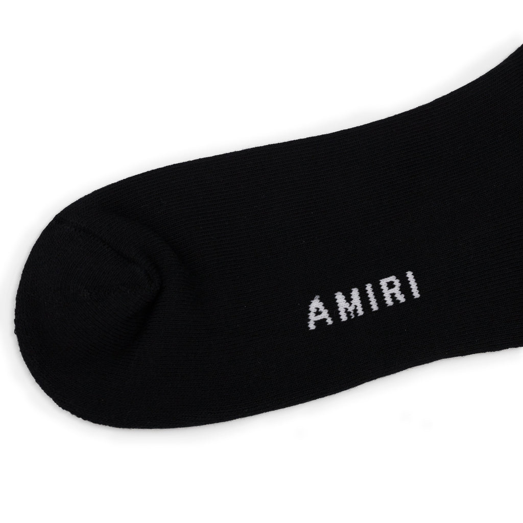 Black/White Varsity Script Sock
