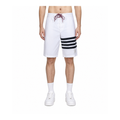 Thom Browne Style Four-Bar Sweatpants