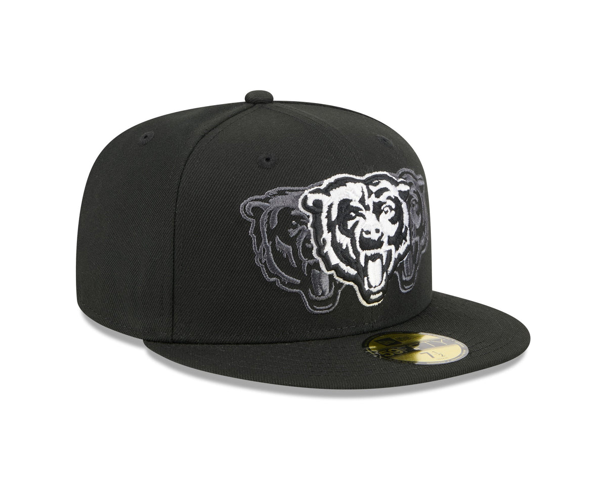 New Era 5950 Chicago Bears Tri Hit Fitted Hat