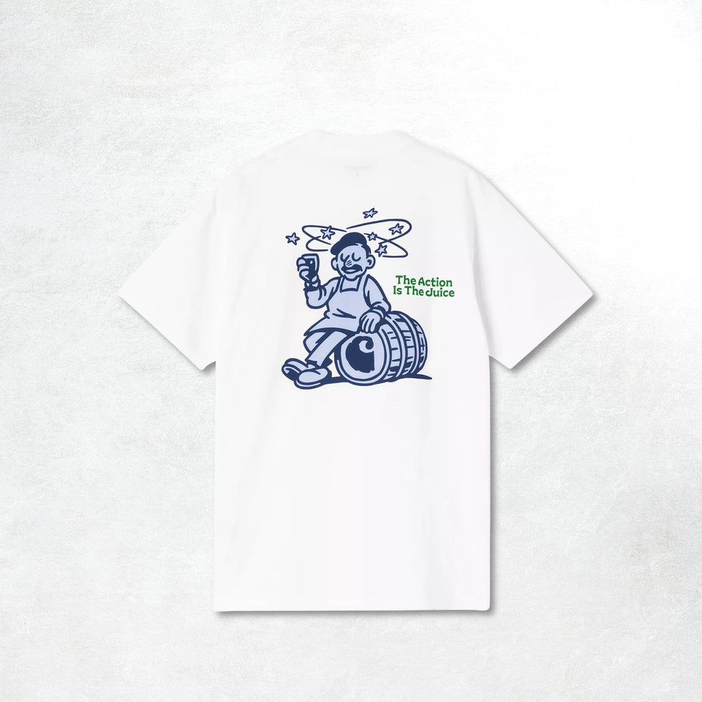 Carhartt WIP S/S Grape Picker T-Shirt: White