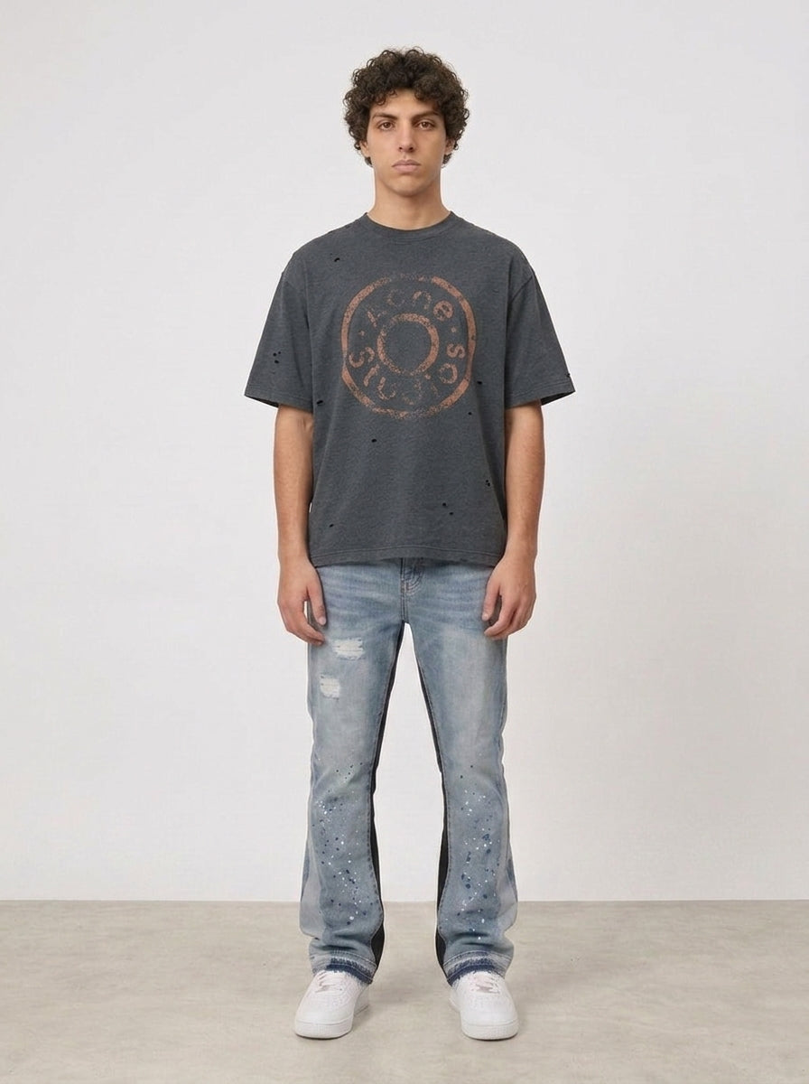 Acne Studios Distressed Logo T-Shirt