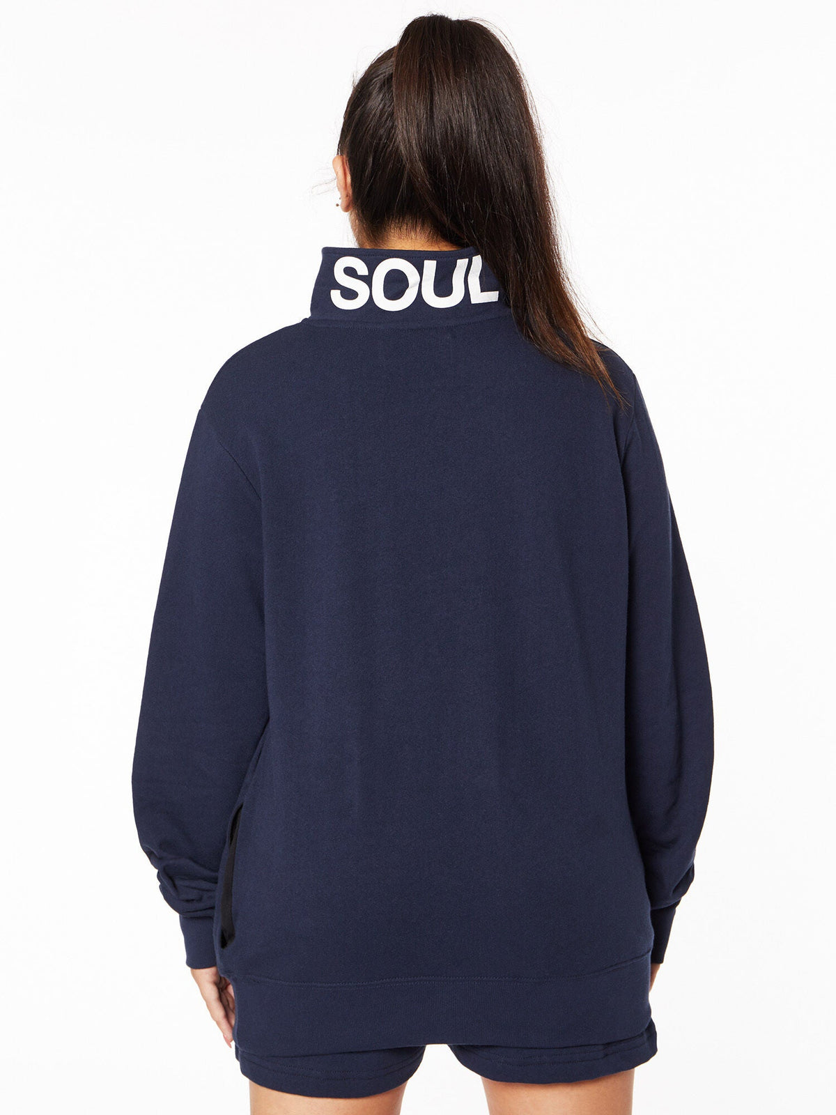 DREW QUATRER ZIP NAVY