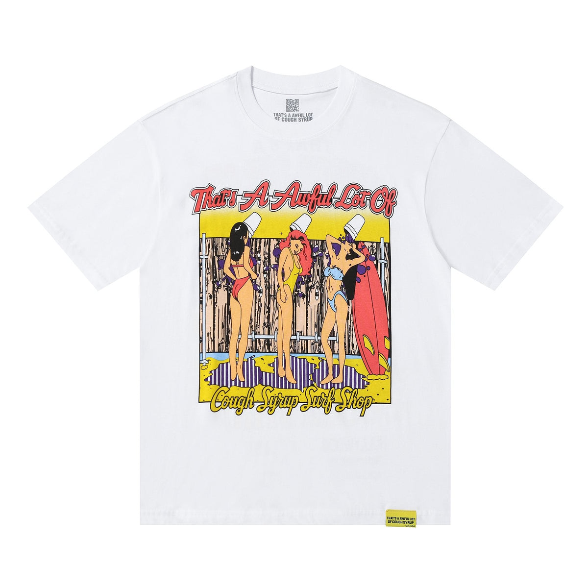 THAT'S A AWFUL LOT OF COUGH SYRUP Surf Graphic Short-Sleeve T-Shirt