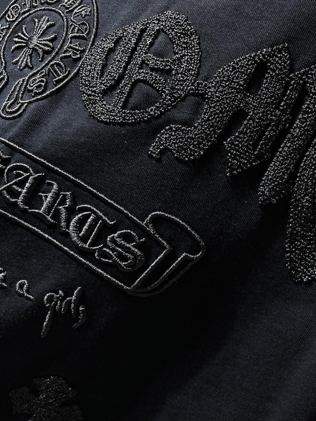 Chrome Hearts Horseshoe & Script Embroidered Graphic T-Shirt
