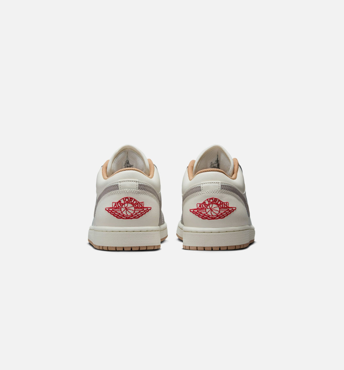 Air Jordan 1 Low Mens Lifestyle Shoe - Sail/Fire Red/College Grey/Hemp