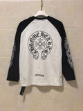 Chrome Hearts Long-Sleeve Shirt White/Black Y84#