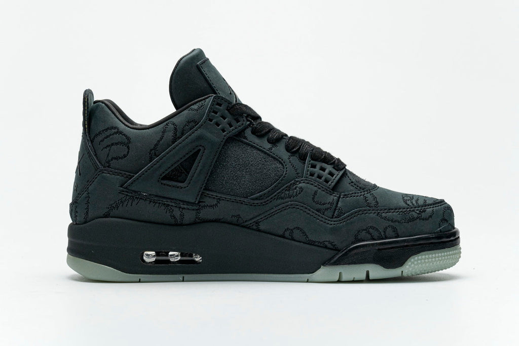 Kaws X Air Jordan 4 Retro Black Reps Sneakers 930155-001