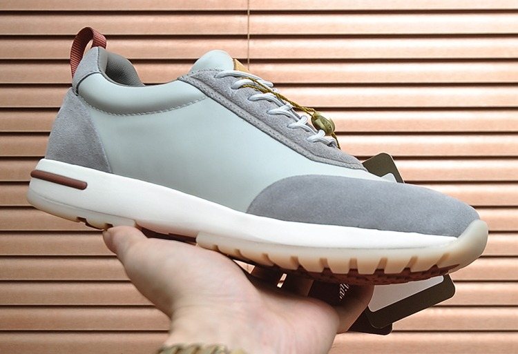 Loro Piana Paneled Lace-Up Sneakers