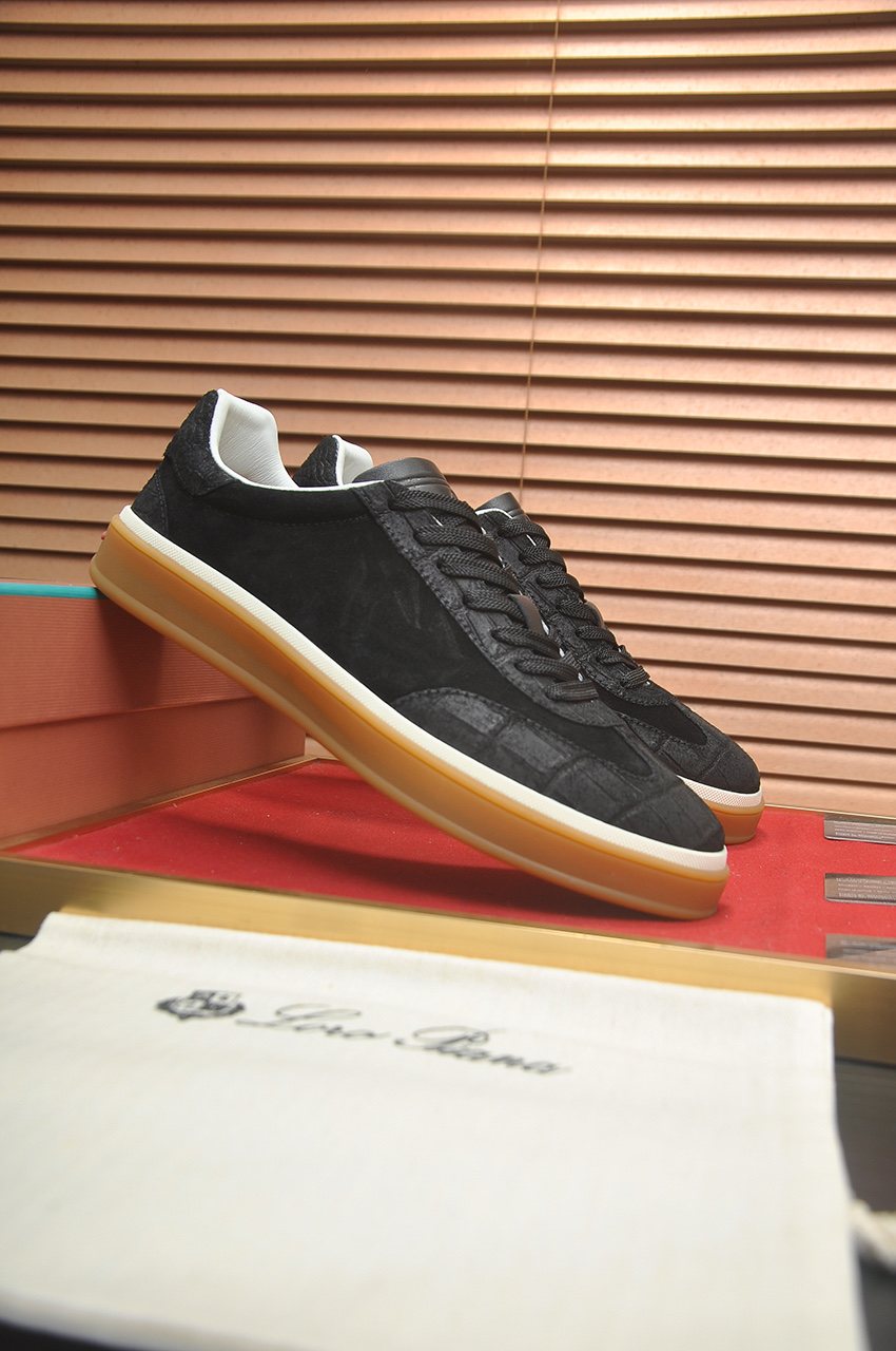 Loro Piana Low-Top Gum Sole Sneakers