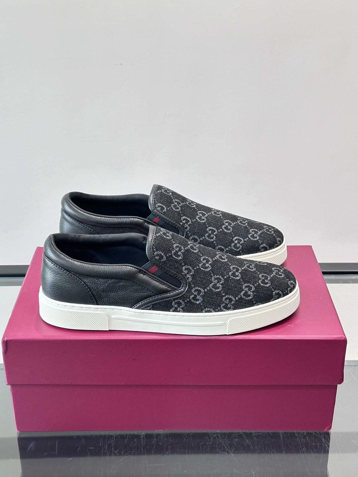 Gucci Men's Patterned Slip-On Shoes