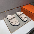 Hermès Cutout Slide Sandals