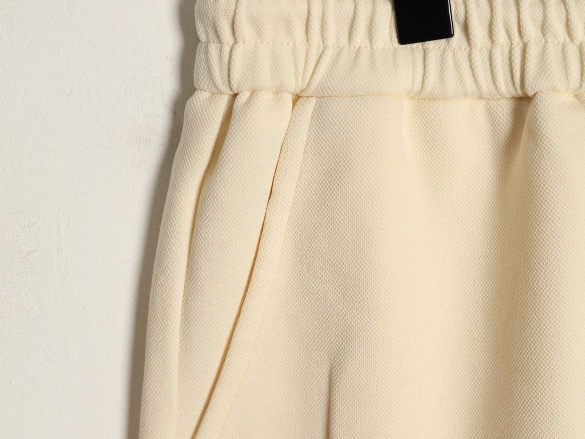 Louis Vuitton Dual-Logo Drawstring Shorts - Cream
