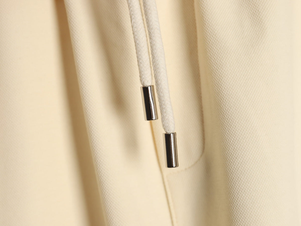 Louis Vuitton Dual-Logo Drawstring Shorts - Cream